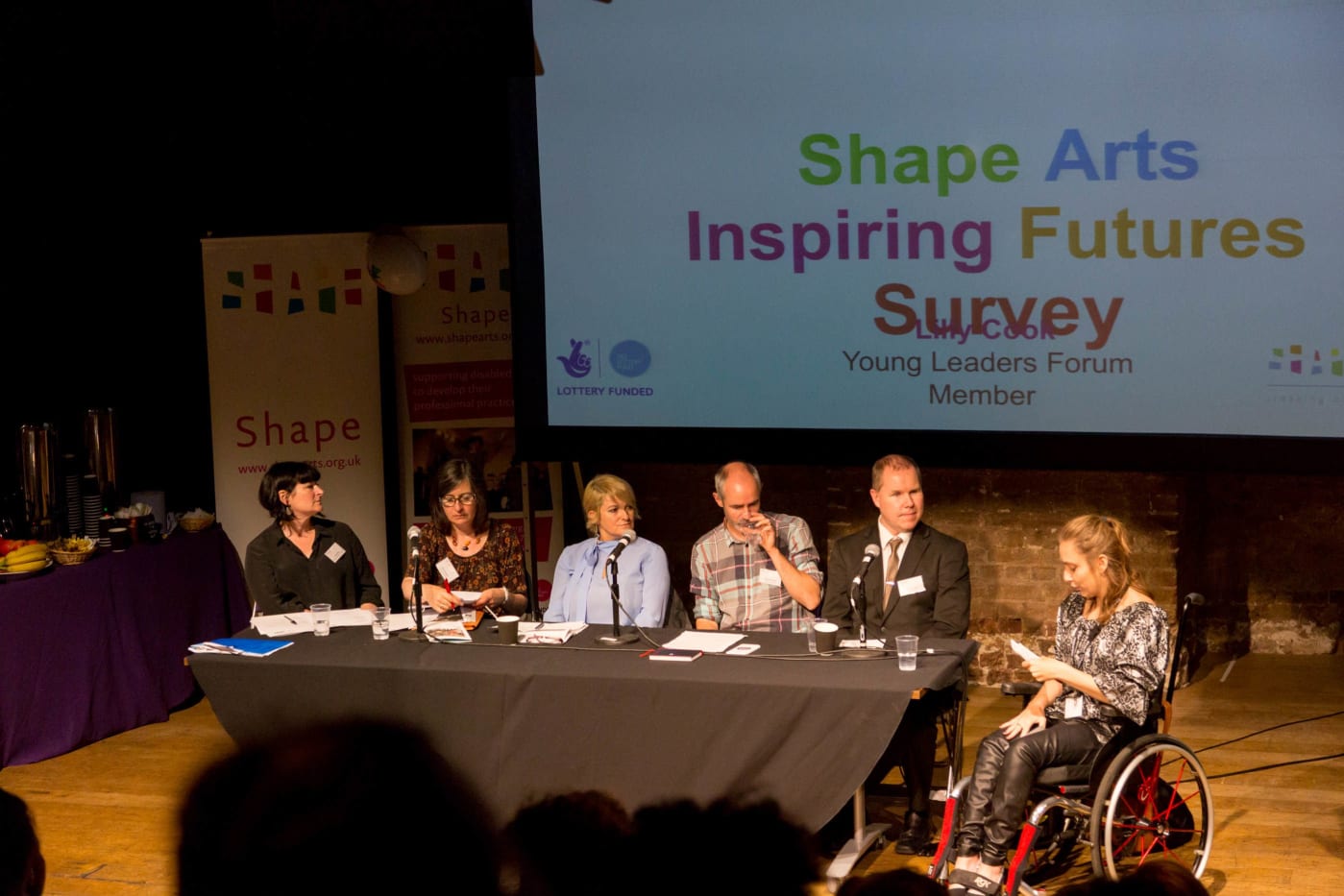 panel discussion at the Roundhouse Inspiring futures event