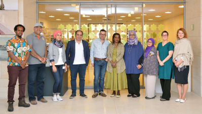 Qatar residency - group photo of the artists