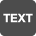 Speech to text captioning logo, reads Text