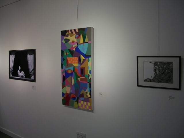 View of three works, part of the new general exhibition at Shape Gallery