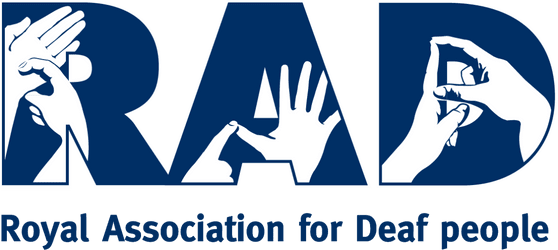 Royal Association for Deaf people (RAD) logo