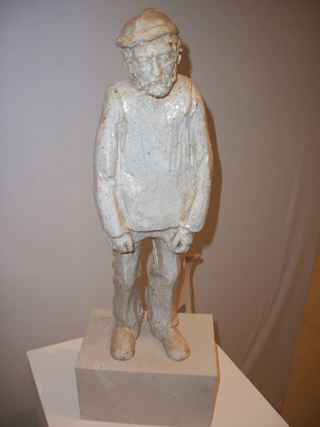 Michael Brown 'Maurice' - stoneware sculpture of an elderly man